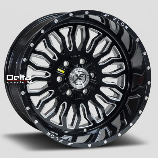 20X12 6X139,7 ET -44 CB 110 BLACK MILLED WINDOW