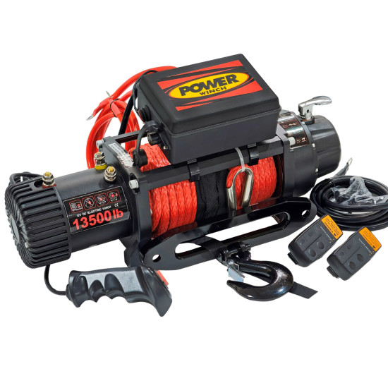 SENTETIK HALAT 12V 13500 LB 4x4 Off-Road Vinç