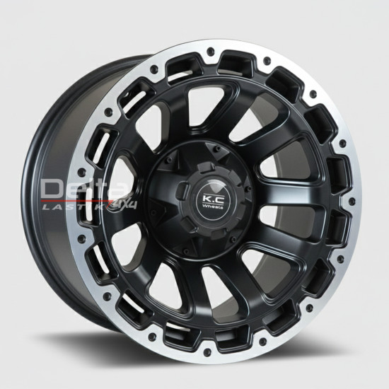 17X9 6X139,7 ET 10 CB 110 MATT BLACK-LIP DIAMOND