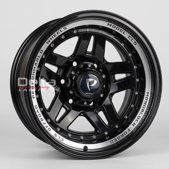 16X8,5 6X139,7 ET -27 CB 110 BLACK LIP MACHINED
