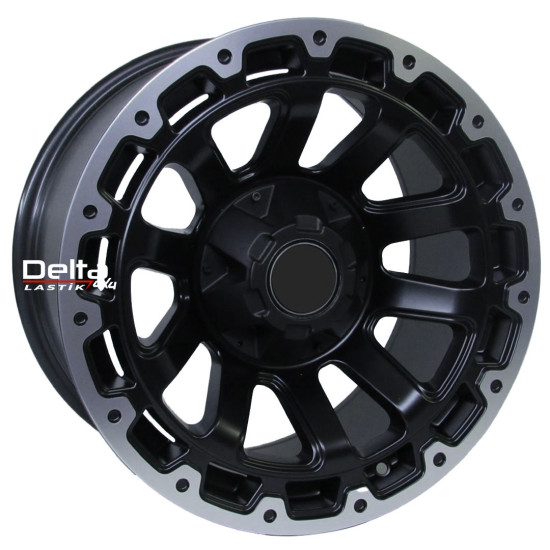 17X9 6X139,7 ET 10 CB 110 MATT BLACK-LIP DIAMOND
