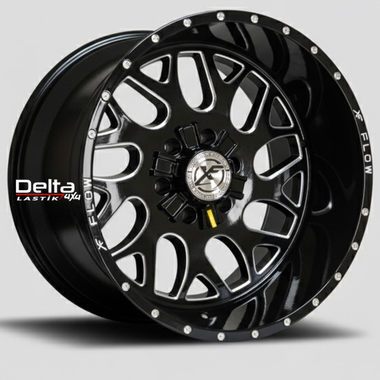 20X12 6X139,7 ET -44 CB 110 BLACK MILLED WINDOW