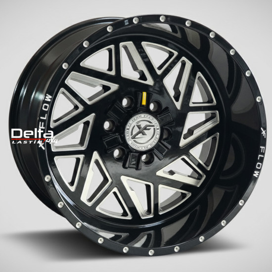 20X12 6X139,7 ET -44 CB 110 BLACK MILLED WINDOW