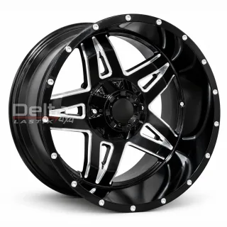 20X12 6X139,7 ET -44 CB 110 GLOSSY BLACK+MILING